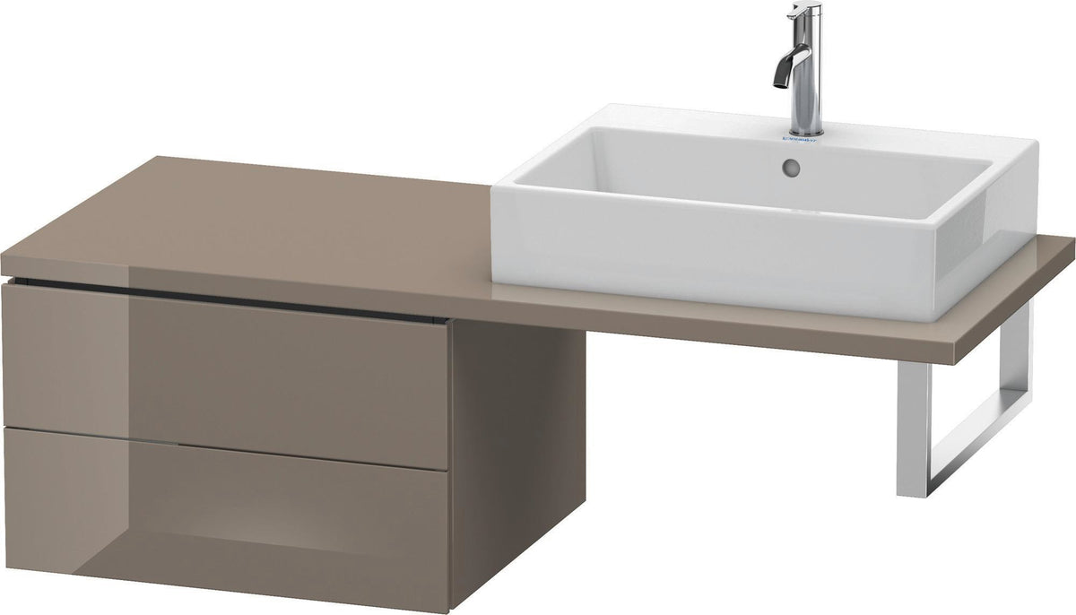 Duravit L-Cube Konsolenunterschrank 620 mm Weiß Matt mit 2 Schubkästen und Tip-on-Technik