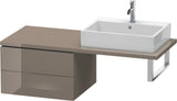 Duravit L-Cube Konsolenunterschrank 620 mm Weiß Matt mit 2 Schubkästen und Tip-on-Technik