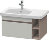 DURAVIT DuraStyle Waschtischunterbau 730 mm betongrau matt – wandhängend mit 1 Auszug & 2 offenen Fächern