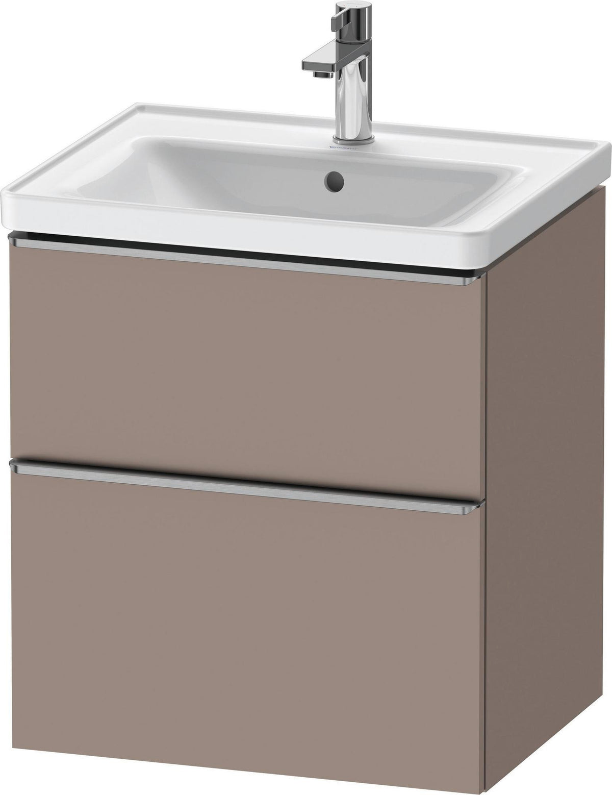 Duravit D-Neo Waschtischunterbau 584 mm betongrau matt mit Auszug und Schubkasten