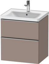 Duravit D-Neo Waschtischunterbau 584 mm betongrau matt mit Auszug und Schubkasten