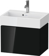 DURAVIT L-Cube Waschtischunterbau wandhängend 584 mm Weiß Matt mit 1 Auszug und Tip-On-Technik