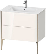 DURAVIT XViu Waschtischunterbau bodenstehend 594x810x480 mm mit 2 Auszügen, weiß matt