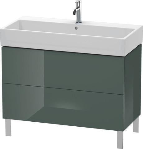Duravit L-Cube Waschtischunterbau 984 mm Amerikanisch Nussbaum mit Tip-On-Technik