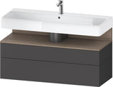 Duravit Qatego Waschtischunterbau 1190 mm Weiß Hochglanz mit Tip-On-Technik