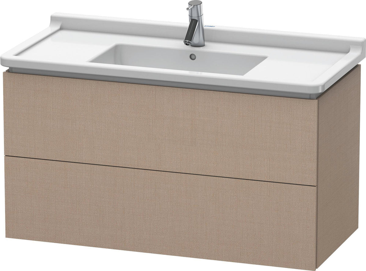 Duravit L-Cube Waschtischunterbau 1020 mm taupe matt 2 Schubkästen wandhängend