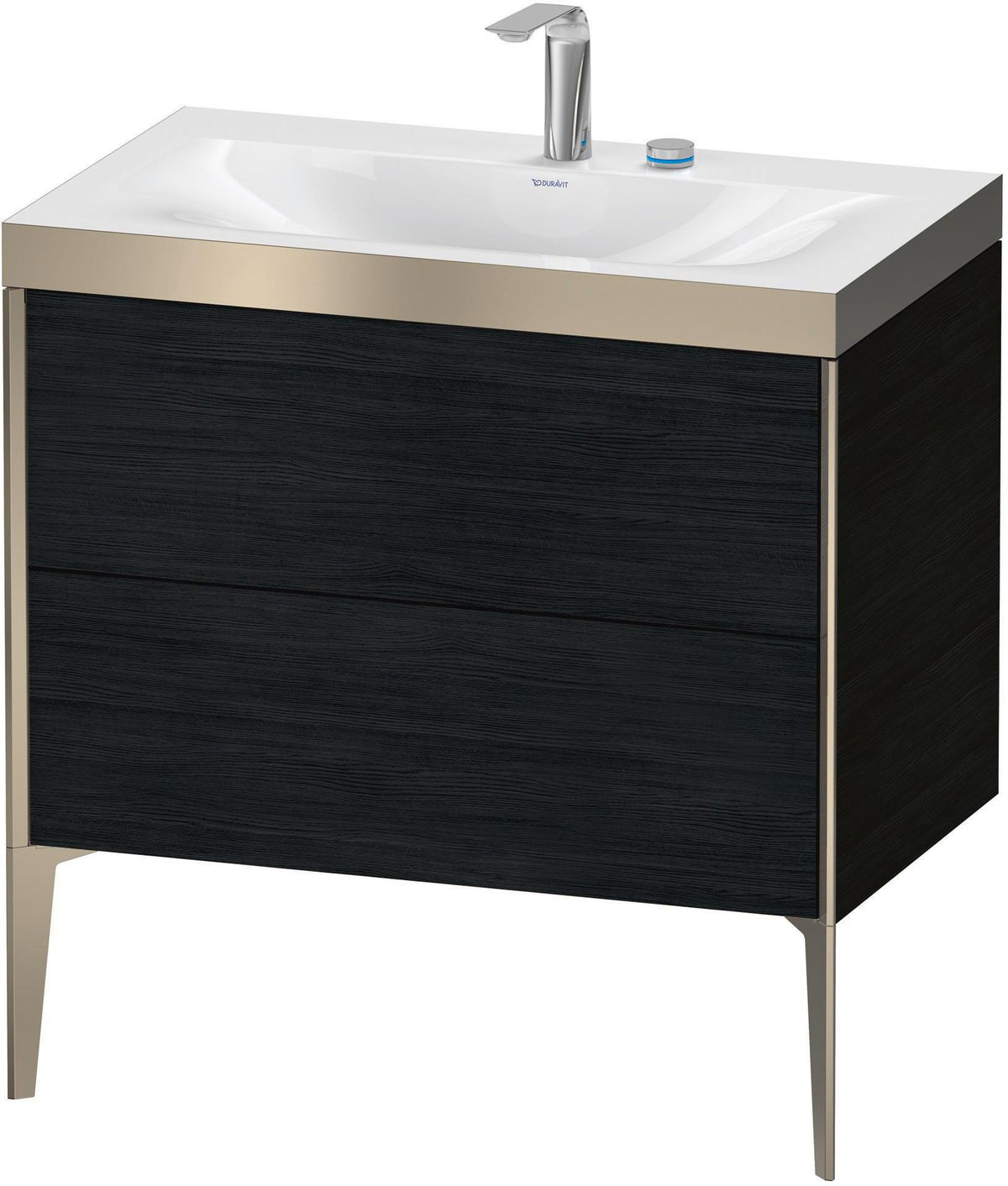 DURAVIT XViu c-bonded Waschtischset bodenstehend 800 mm mit 2 Auszügen und Push-Open