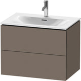 DURAVIT L-Cube Waschtischunterbau wandhängend 720 mm weiß matt mit 2 Schubkästen und Tip-On-Technik
