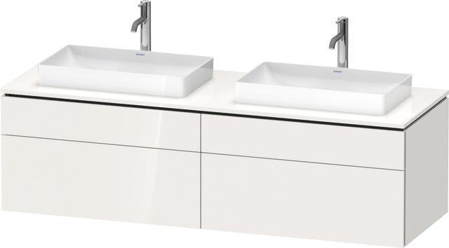Duravit L-Cube Waschtischunterbau 1620 mm taupe supermatt, wandhängend, Tip-On