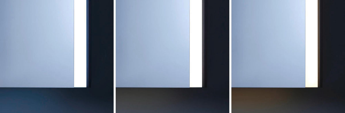 Duravit XSquare Spiegelschrank 800 mm mit LED-Beleuchtung und Soft-Close, Schwarz