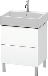 Duravit L-Cube Waschtischunterbau 584 mm taupe supermatt mit Tip-On-Technik