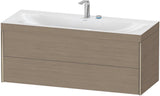 DURAVIT XViu c-bonded Waschtischunterschrank 1200 mm Eiche mit 2 Schubkästen und Tip-on-Technik