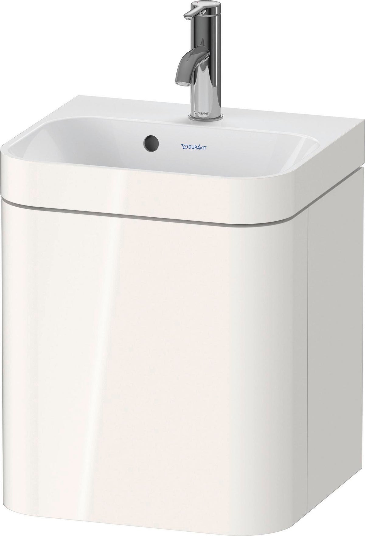 Duravit Happy D.2 c-bonded Waschtischset 400x360x480 mm mit MWT, 1 Tür rechts, Taupe