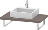 Duravit L-Cube Konsole variabel 550 mm weiß matt – wandhängend, mit Ausschnitt für Waschschüssel