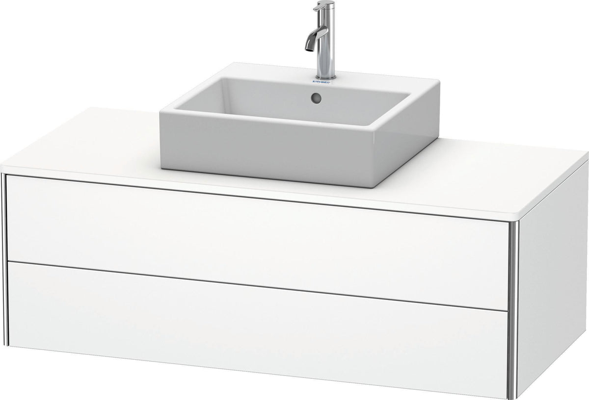 DURAVIT XSquare Konsolenwaschtischunterbau 1200 mm Weiß Seidenmatt mit Tip-on Technik