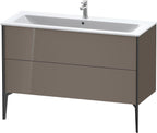 flannel grey hochglanz / Mitteldichte Faserplatte (MDF) / Ausz.schwarz