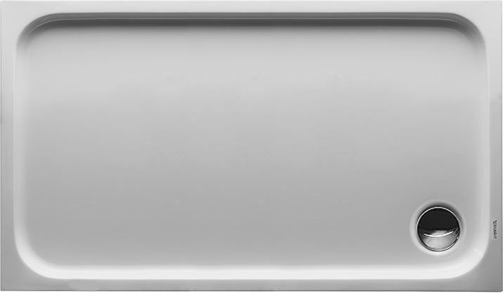 DURAVIT D-Code Duschwanne 1000x700 mm Rechteckig Weiß Sanitäracryl mit Antislip