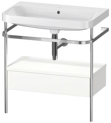 Duravit Waschtischset Happy D.2 Plus 775x490mm Taupe Supermatt – Einrichtungssystem Nussbaum Mitte