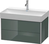 Duravit XSquare Waschtischunterbau 784 mm, 2 Schubkästen, s-matt, Ahorn Mi.