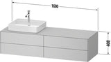 DURAVIT White Tulip Konsolen-Waschtischunterbau 1600 mm, 4 Schubkästen, Weiß Seidenmatt
