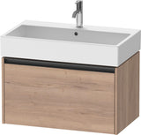 Duravit Waschtischunterbau Ketho.2 wandhängend 460x784x440mm Betongrau Matt 1 Auszug