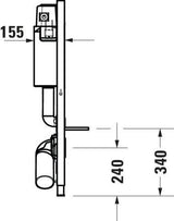 DURAVIT DuraSystem WC-Element Basic 99 cm – Vorwandinstallation mit Dual Flush