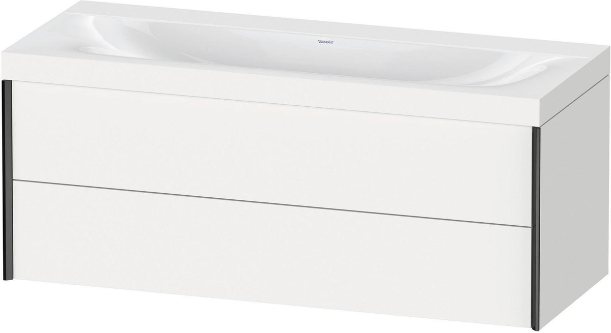 DURAVIT XViu c-bonded Waschtischunterbauset 1200 mm wandhängend mit 2 Schubkästen