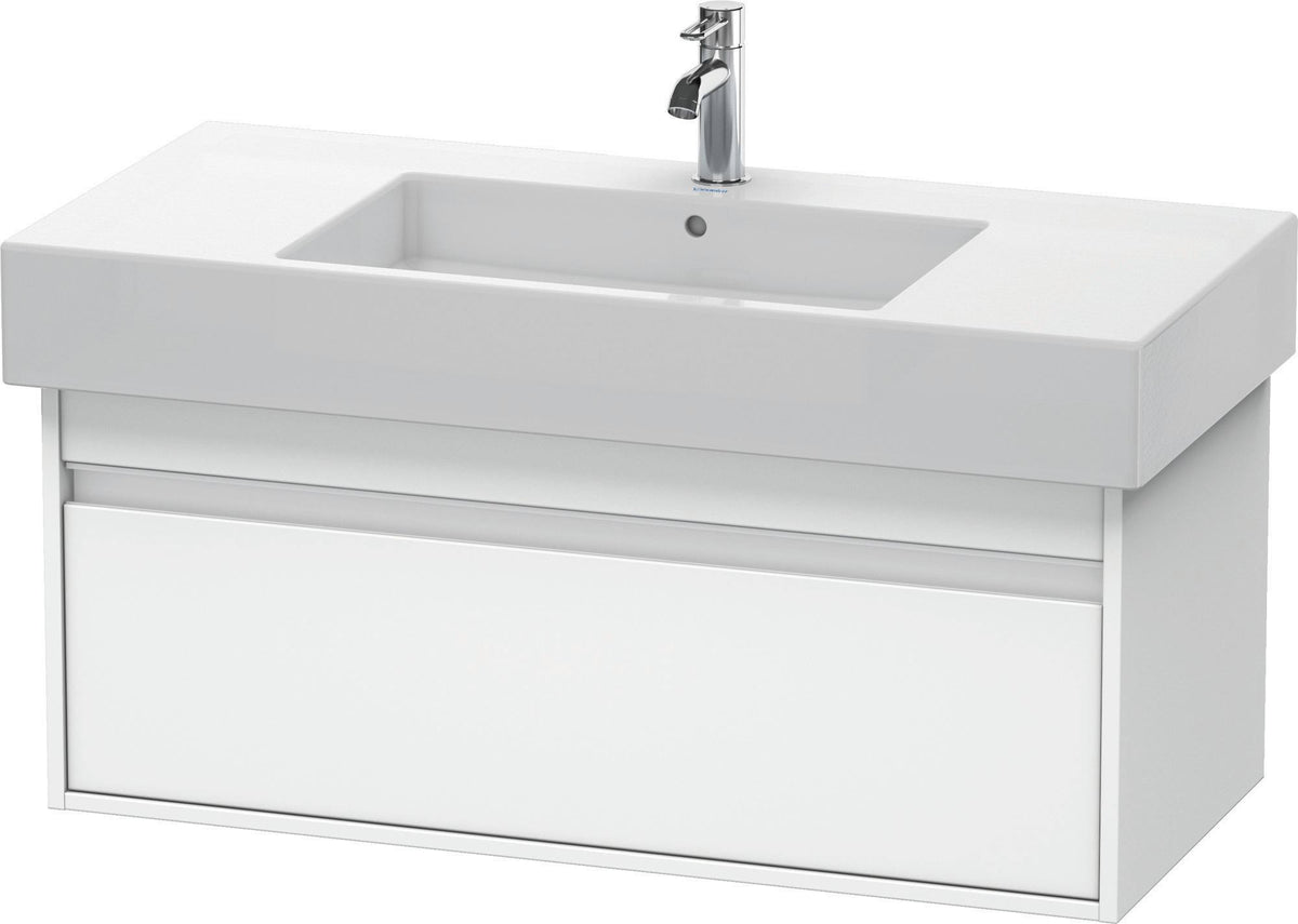 Duravit Ketho Waschtischunterbau wandhängend 1000 mm, 1 Auszug, Weiß Matt