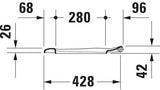 DURAVIT WC-Sitz Starck 1 mit SoftClose Absenkautomatik, weiß, Duroplast, abnehmbar