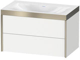 Duravit Möbelwaschtischset XVIU 800x480mm Chaos mit Unterbau wandhängend und Keramikwaschtisch Viu