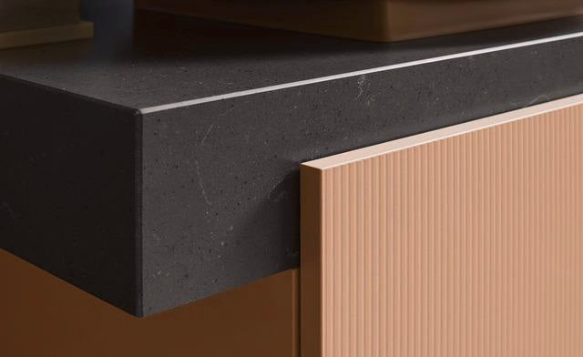 DURAVIT Balcoon Konsole 1300x370x550 mm mit 2 Ausschnitten, Lava Struktur
