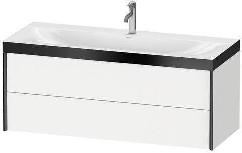 Duravit Möbelwaschtischset XViu 1200x480mm mit Unterbau, 2 Schubkästen, Ahorn mitte