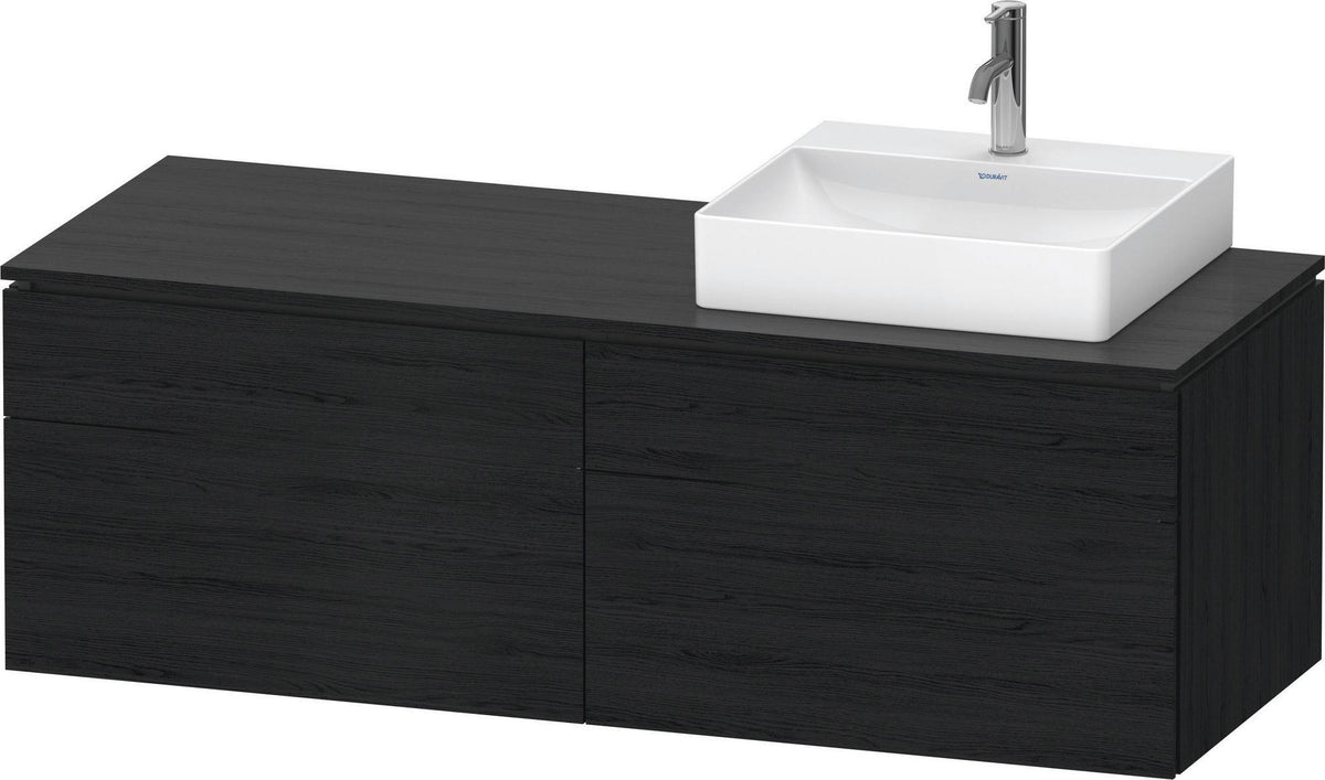 DURAVIT L-Cube Waschtischunterbau 1420 mm Taupe supermatt mit Tip-on und Soft-Close