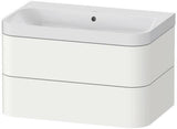 Duravit Waschtischset HAPPY D.2 PLUS 775x490mm ein Hahnloch taupe supermatt