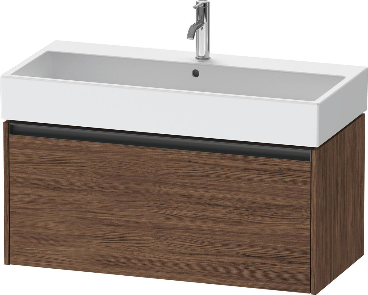 DURAVIT Ketho.2 Waschtischunterbau 984 mm betongrau matt mit 1 Auszug, wandhängend