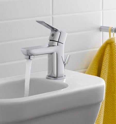 DURAVIT D-Code Einhebel-Waschtischmischer Schwarz mit FreshStart und MinusFlow