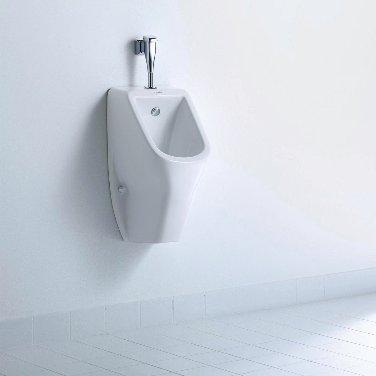 DURAVIT D-Code Urinal weiß spülrandlos Zulauf oben 565 mm – ohne Fliege