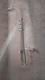 Duravit Brausestange 900 mm Gold Poliert – Höhenverstellbar mit verdeckter Befestigung