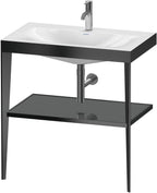flannel grey hochglanz / grau / Metallkons.,schwarz matt/flan.grey