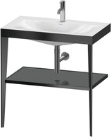DURAVIT XViu c-bonded Waschtisch-Set mit Metallkonsole, 800 mm, apricot pearl hochglanz