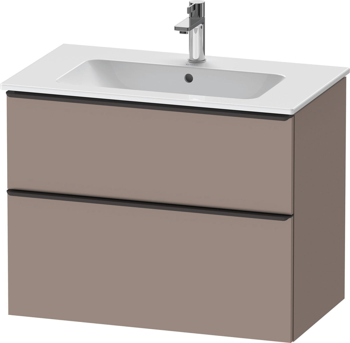 Duravit D-Neo Waschtischunterbau 810 mm betongrau matt mit Soft-Close-Auszug