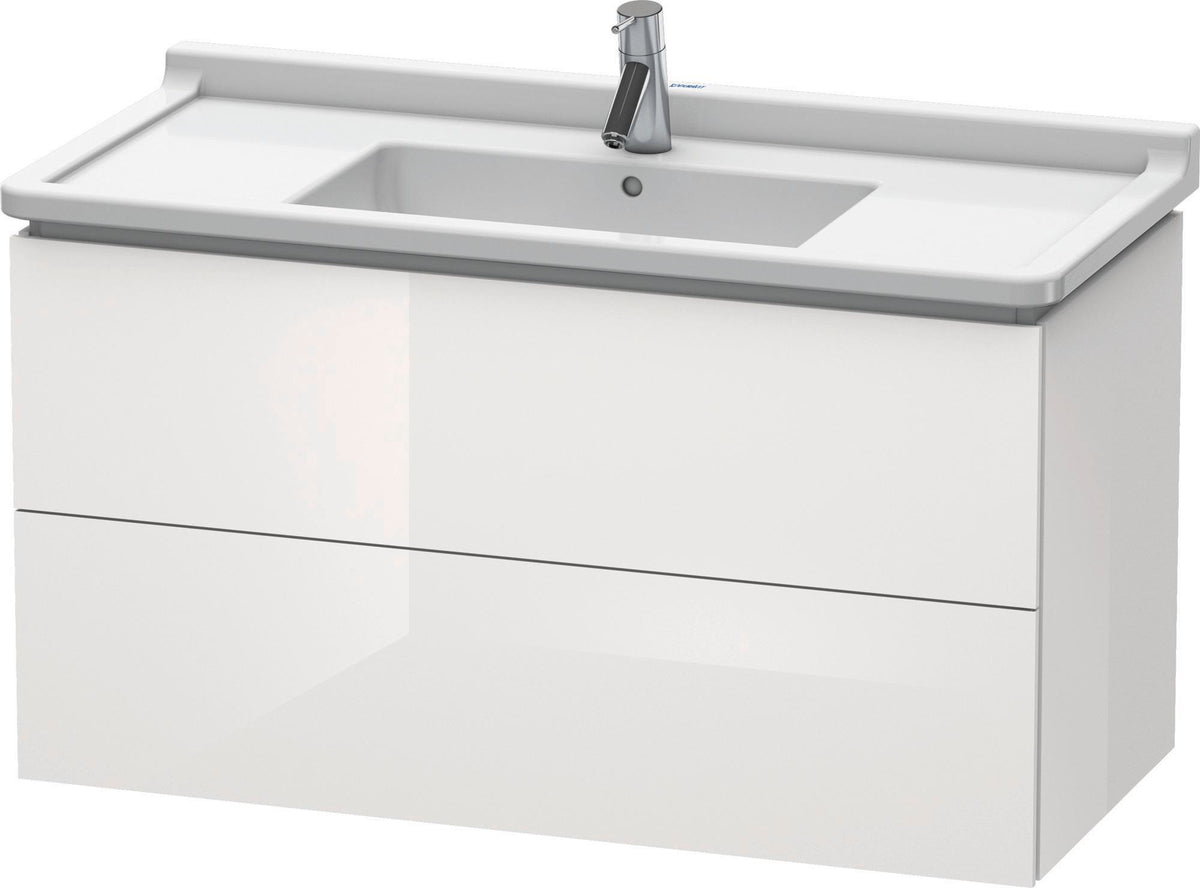 Duravit L-Cube Waschtischunterbau 1020 mm taupe matt 2 Schubkästen wandhängend
