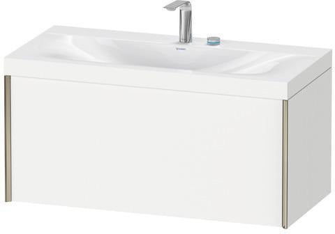 Duravit XVIU Möbelwaschtischset 1000x480mm mit Unterbau, Auszug & Viu Keramik