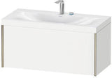 Duravit Möbelwaschtischset XVIU 1000x480mm Chaos mit Raumsparsiphon und Hahnlochbank