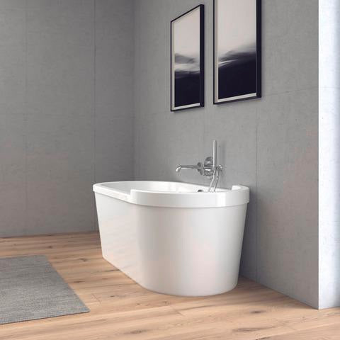 DURAVIT C.1 Wanneneinlauf 205 mm rund, Schwarz Matt, Wandmontage, mit Strahlregler