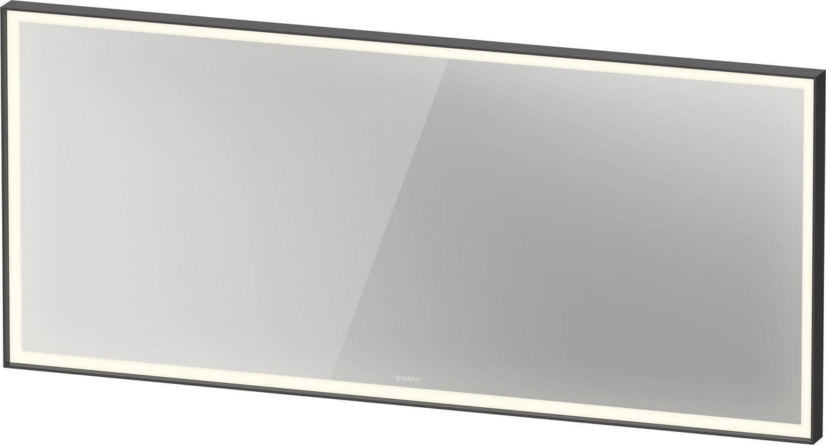 DURAVIT L-Cube Lichtspiegel 650x700mm mit Sensor, LED-Beleuchtung, Spiegelheizung & Kondensschutz, Weiß