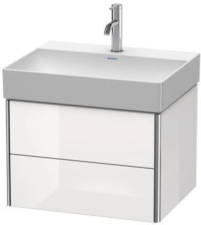 DURAVIT XSquare Waschtischunterbau 584 mm – Wandhängend mit Schubkasten und Siphonausschnitt