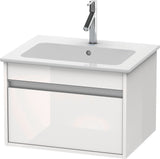 Duravit Ketho Waschtischunterbau ME by Starck, 1 Auszug, Weiß Matt, 600 mm