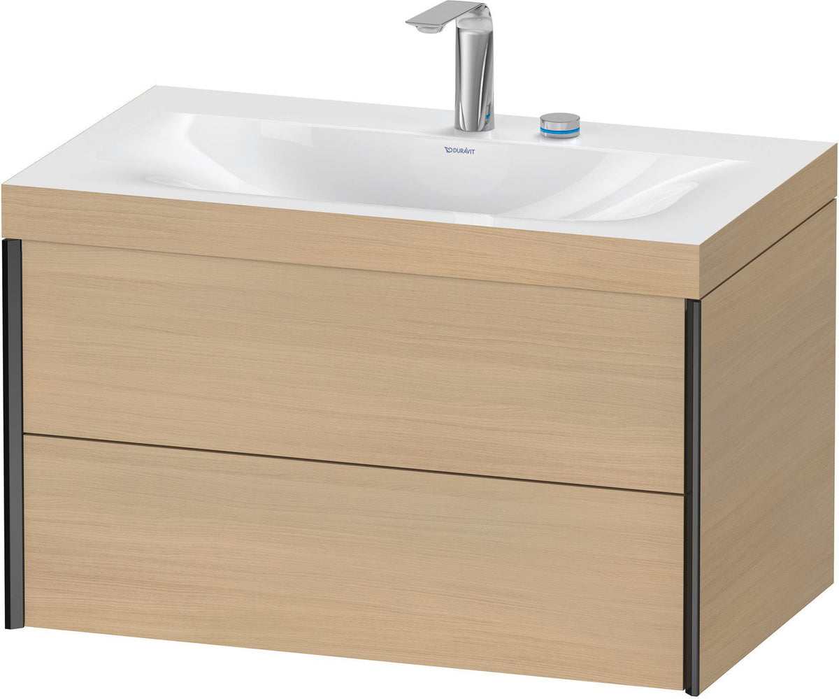 DURAVIT XViu c-bonded Waschtischset wandhängend 800x480x503mm mit 2 Schubkästen, Push-Open und Soft-Close