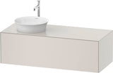 DURAVIT White Tulip Waschtischunterbau 1300 mm graphit seidenmatt mit LED-Innenbeleuchtung und Tip-On-Technik
